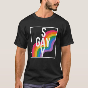 Camiseta Arcoiris dicen que la protección de los homosexual