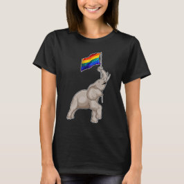 Camiseta Arcoiris elefante