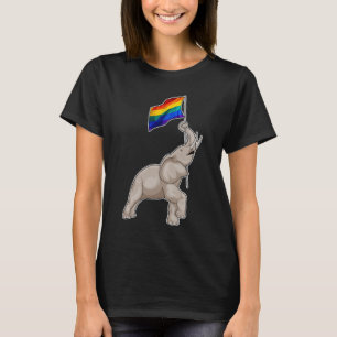 Camiseta Arcoiris elefante