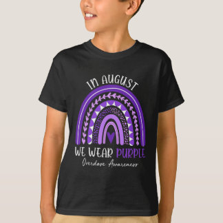 Camiseta Arcoiris En Agosto Usamos Avisos De Sobredosis Púr