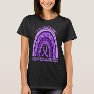 Camiseta Arcoiris En Mayo Usamos Avisos De Abuso De Anciano