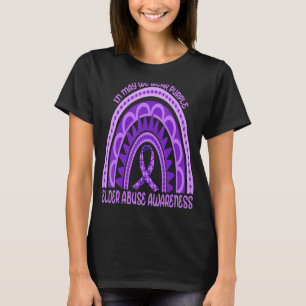 Camiseta Arcoiris En Mayo Usamos Avisos De Abuso De Anciano