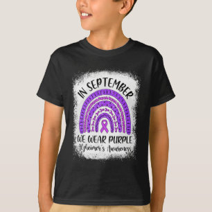 Camiseta Arcoiris En Septiembre Usamos Aw de Alzheimer Mora