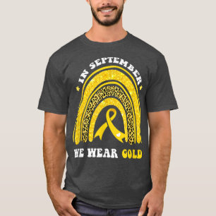 Camiseta Arcoiris En Septiembre Usamos Cáncer De Niños De O