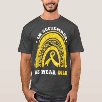 Camiseta Arcoiris En Septiembre Usamos Cáncer De Niños De O