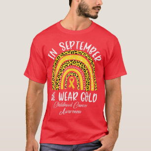 Camiseta Arcoiris En Septiembre Usamos Cáncer De Niños De O