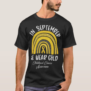 Camiseta Arcoiris En Septiembre Usamos Cáncer De Niños De O