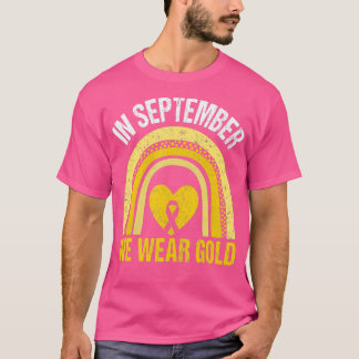 Camiseta Arcoiris En Septiembre Usamos Cáncer De Niños De O