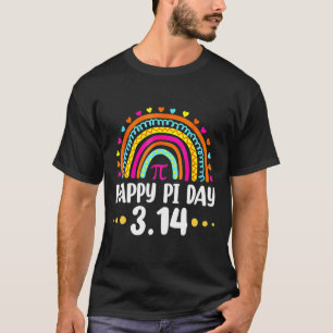 Camiseta Arcoíris Feliz Día de Pi 3 14 2025 Símbolo de Pi A