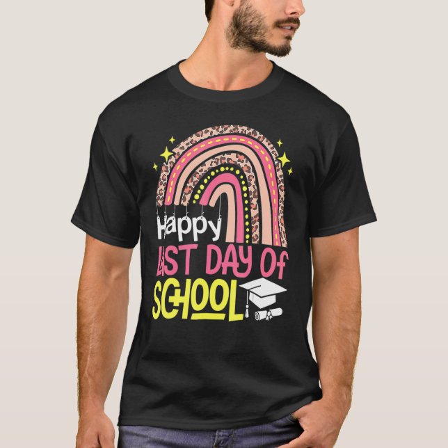 Camiseta Arcoiris Feliz Día De Regalo Escolar Para Estudian (Anverso)