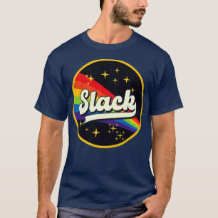 Camiseta Arcoiris flojo en estilo vintage espacial