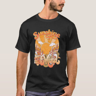Camiseta Arcoiris floral retro brillando en mi mente Hip de