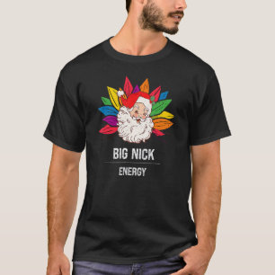 Camiseta Arcoíris Gran Energía de Nick Santa Claus Vintage