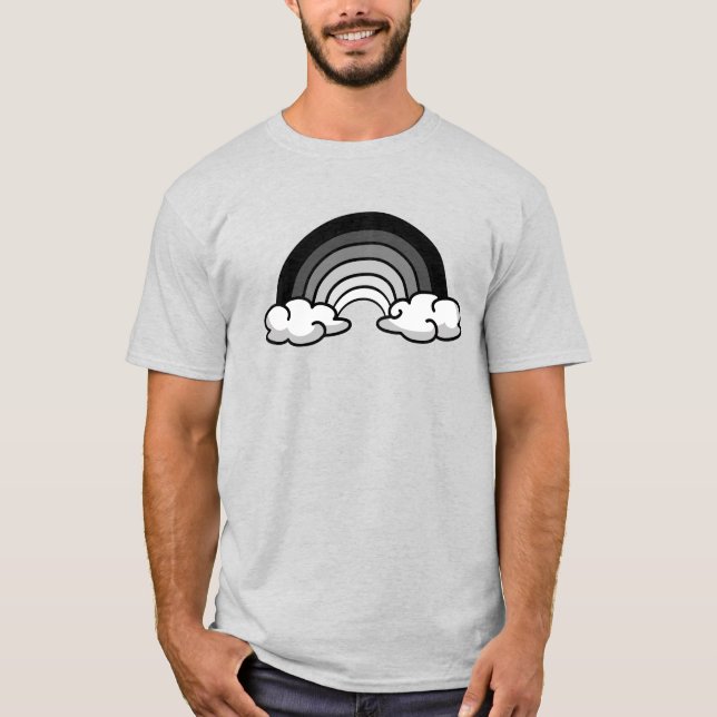 Camiseta Arcoíris gris (Anverso)
