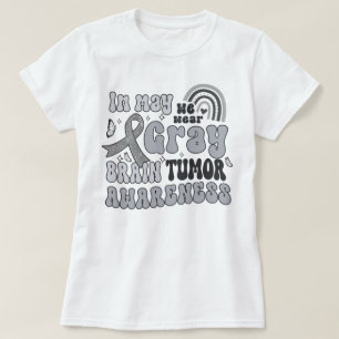 Camiseta Arcoiris Groovy En Mayo Usamos Tumor De Cerebro Gr