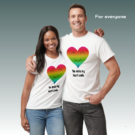 Camiseta Arcoiris haces sonreír mi corazón