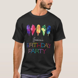 Camiseta Arcoiris Hielo Crema Pásico Padres
