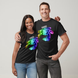 Camiseta Arcoiris honu de la tribu Hawaii