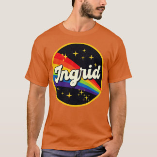 Camiseta Arcoiris Ingrid En Estilo Vintage Espacial