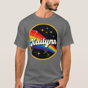 Camiseta Arcoiris Kailynn al estilo vintage espacial