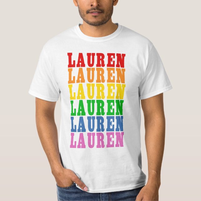 Camiseta Arcoíris Lauren (Anverso)
