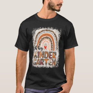 Camiseta Arcoiris leopardo blanqueado Oh Hey Kindergarten d