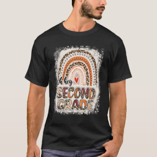 Camiseta Arcoiris leopardo blanqueado Oh Hey Segundo Grado 