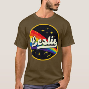 Camiseta Arcoiris Leslie en estilo de vintage espacial