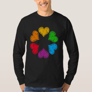 Camiseta Arcoíris Lgbt Cool Labios Latido Orgullo Gay Lgbt 