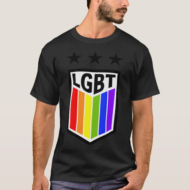 Camiseta Arcoiris LGBT de diversidad del orgullo gay CSD (5 (Anverso)