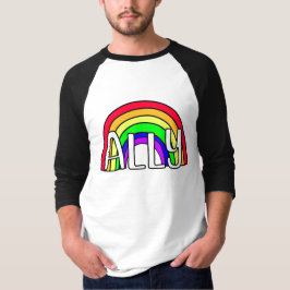 Camiseta Arcoiris LGBTQIA+ aliado | Bandera del orgullo