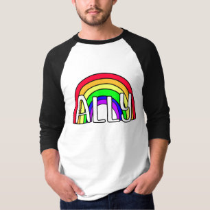 Camiseta Arcoiris LGBTQIA+ aliado   Bandera del orgullo