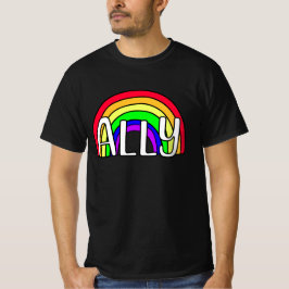Camiseta Arcoiris LGBTQIA+ aliado | Bandera del orgullo