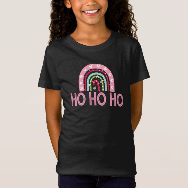Camiseta Arcoiris lindo, todo lo que quiero para Navidades  (Anverso)