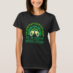 Camiseta Arcoiris Lucky Bartending Leprechaun Bartender St