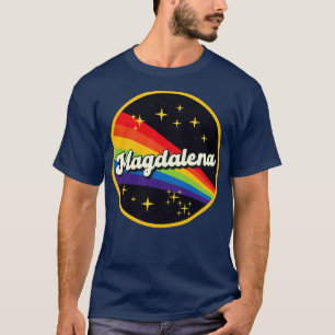 Camiseta Arcoiris Magdalena en estilo de cosecha espacial