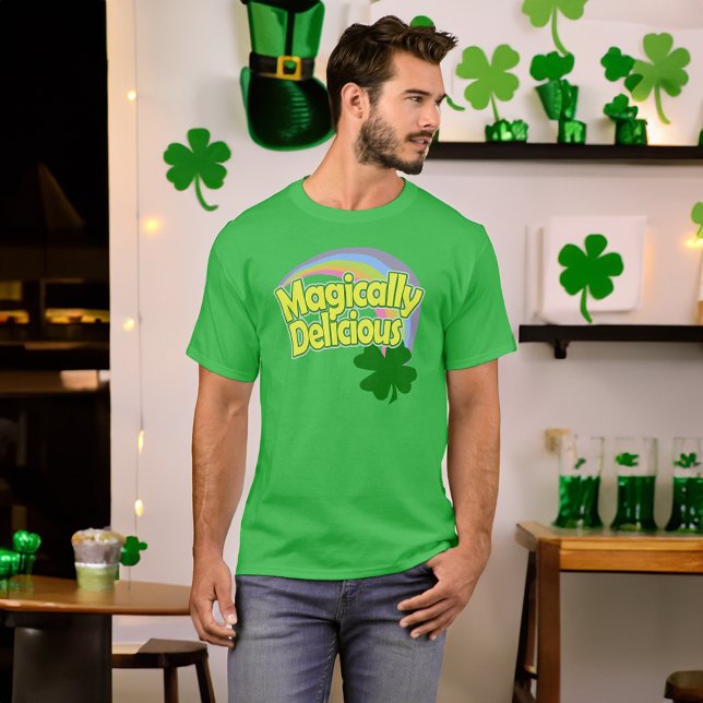 Camiseta Arcoiris mágicamente Delicioso (magically delicious st patricks day lucky charms tshirt)