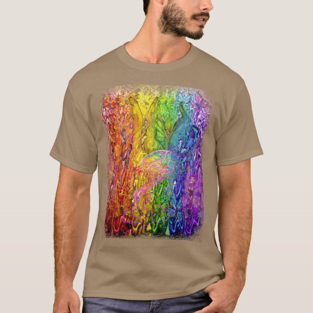 Camiseta Arcoiris mágico entretejado (Anverso)