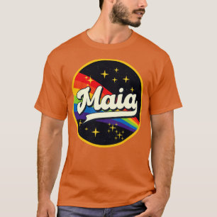 Camiseta Arcoiris Maia al estilo de cosecha espacial