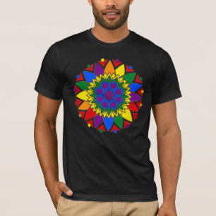 Camiseta Arcoiris Mandala Colores de bandera del orgullo LG