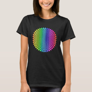 Camiseta Arcoiris Mandala Rosette Pattern Geometría Yoga Vi