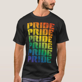 Camiseta Arcoíris Mano Impresa Más Amor Menos Odio Orgullos