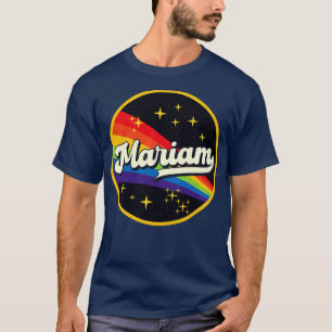 Camiseta Arcoiris mariam al estilo vintage espacial