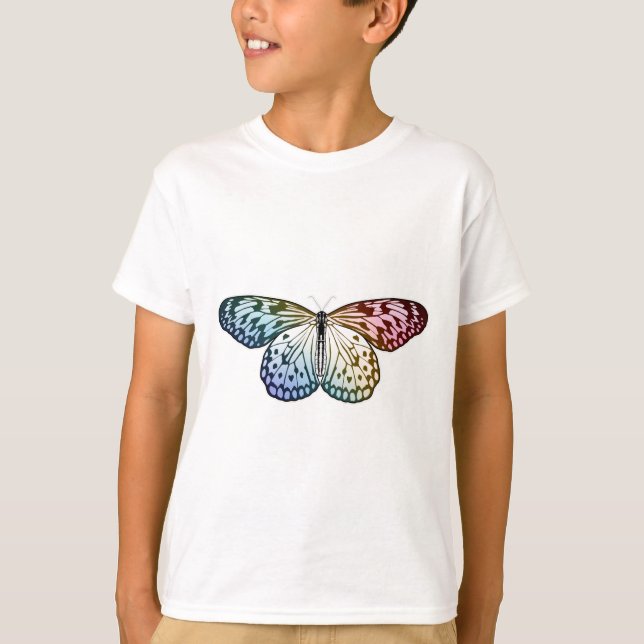 Camiseta Arcoiris mariposa (Anverso)