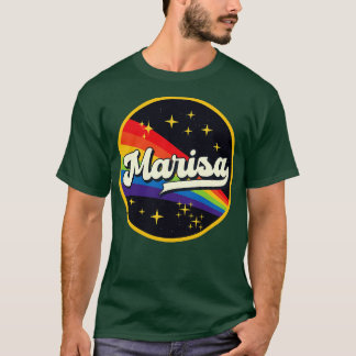Camiseta Arcoiris marisa al estilo vintage espacial
