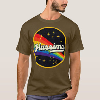 Camiseta Arcoiris Massimo en estilo de cosecha espacial