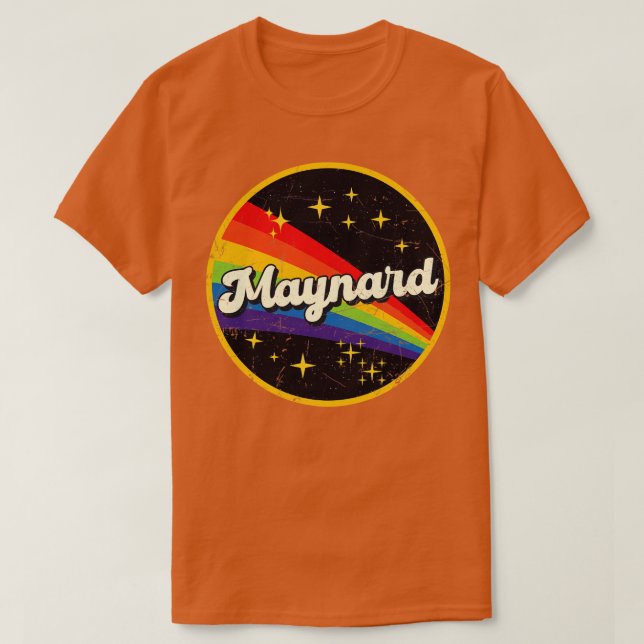 Camiseta Arcoiris maynard en el espacio de estilo grunge vi (Diseño del anverso)