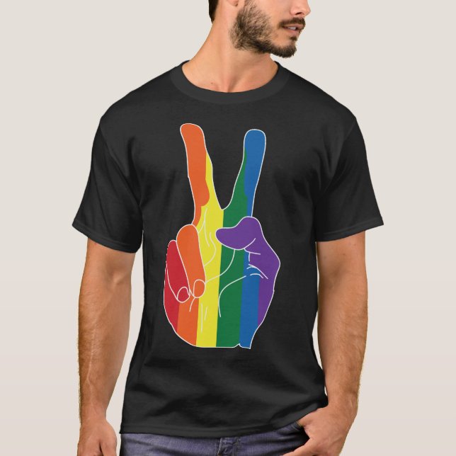 Camiseta Arcoiris, mes del orgullo gay LGBT (Anverso)