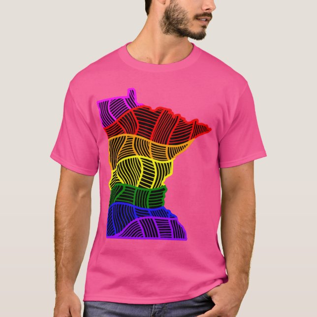 Camiseta Arcoíris Minnesota Oversized (Anverso)