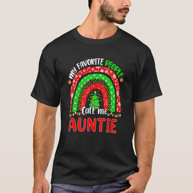 Camiseta Arcoíris Mis Personas Favoritas Me Llaman Tía Navi (Anverso)